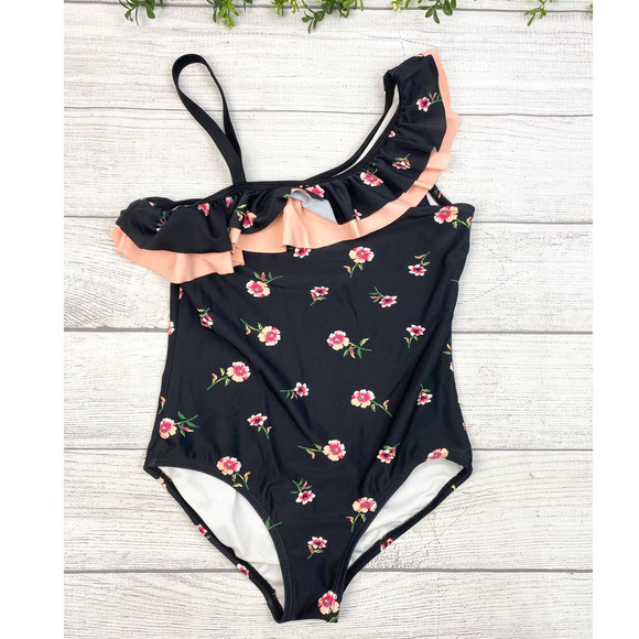 NEW Kanu Girl One Piece Swimsuits Floral Ruffle Beach Swimwear - Picture 1 of 7